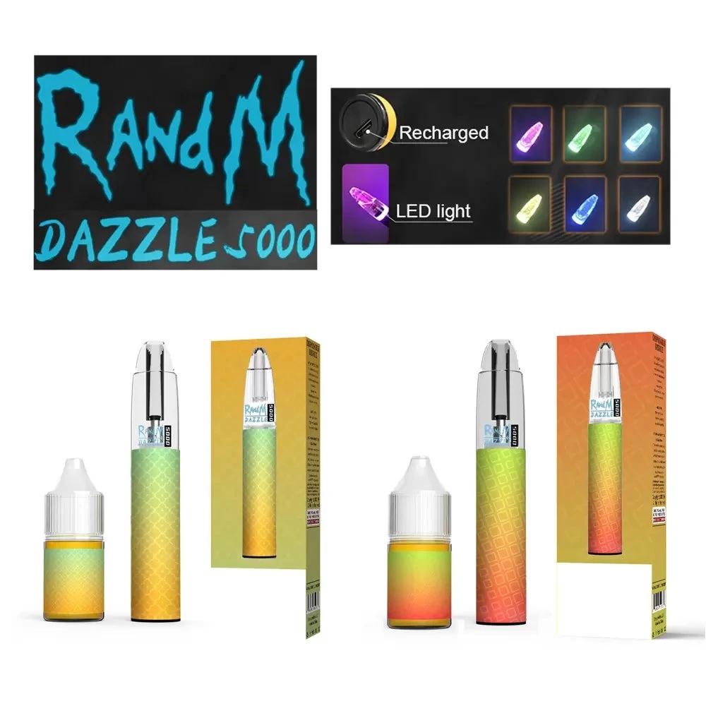 Wholesale/Supplier R and M Dazzle 5000 E Cigarette Recharged Refilled Disposable/Chargeable Vape Pen