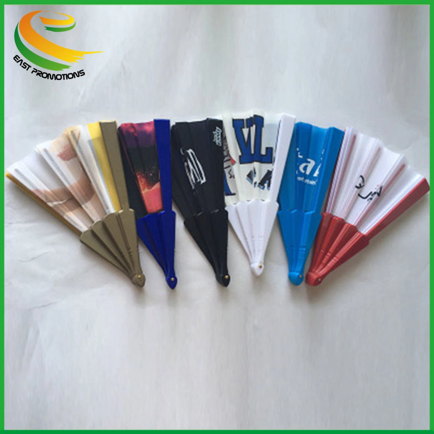 New Customized Handheld Fabric Folding Fans for Promotion