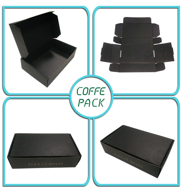 Black Gift Box Packaging with Hot Stamping