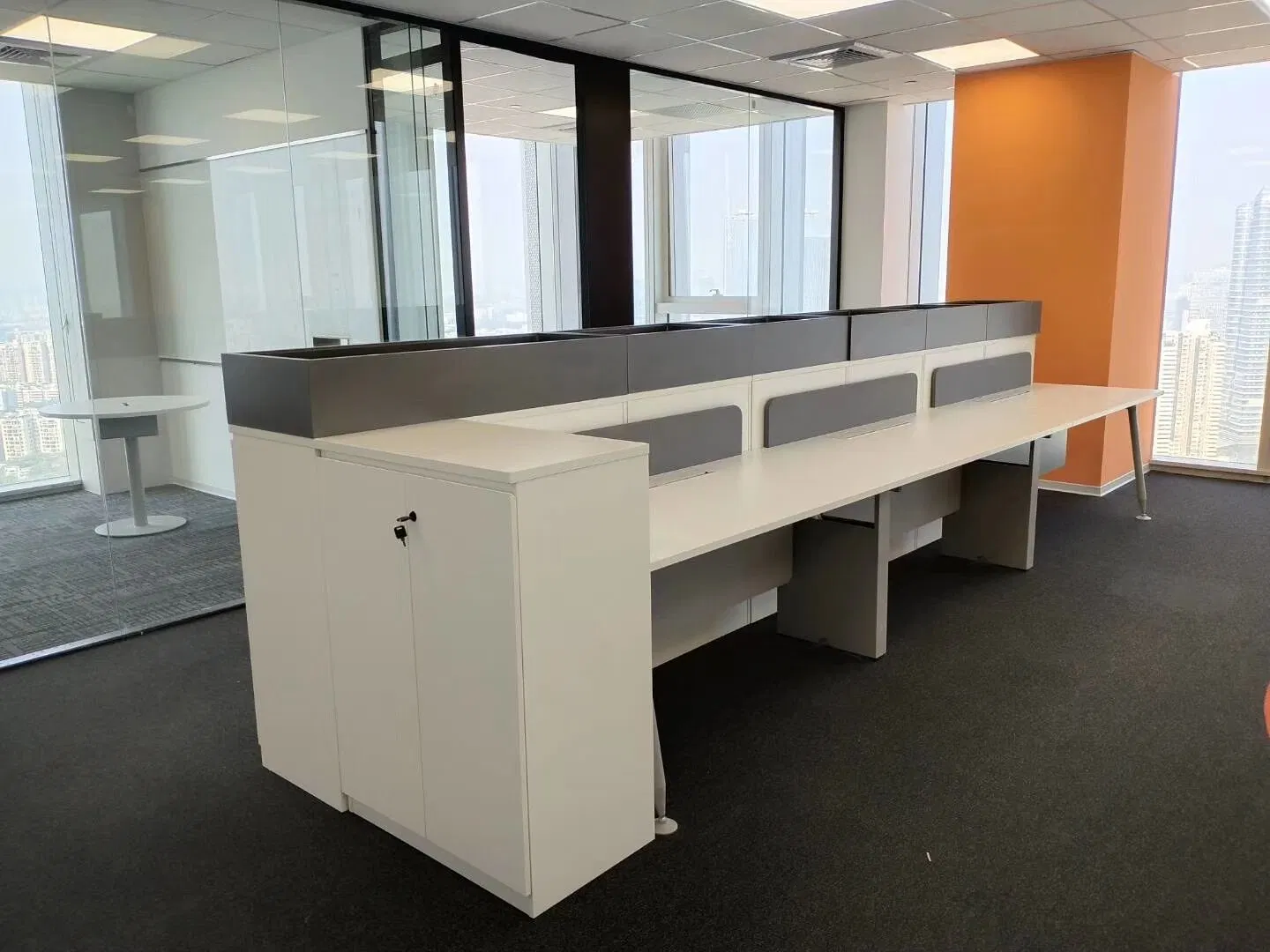 Office Desk with 3 Drawer Mobile Pedestal with High Standard