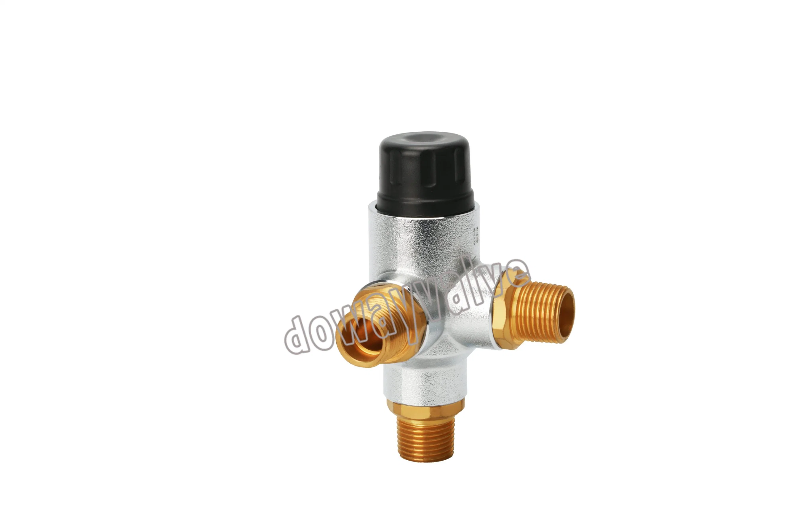 Nickle Plated Brass Rotary 3 Port Brass Mixing Valves China Supplier