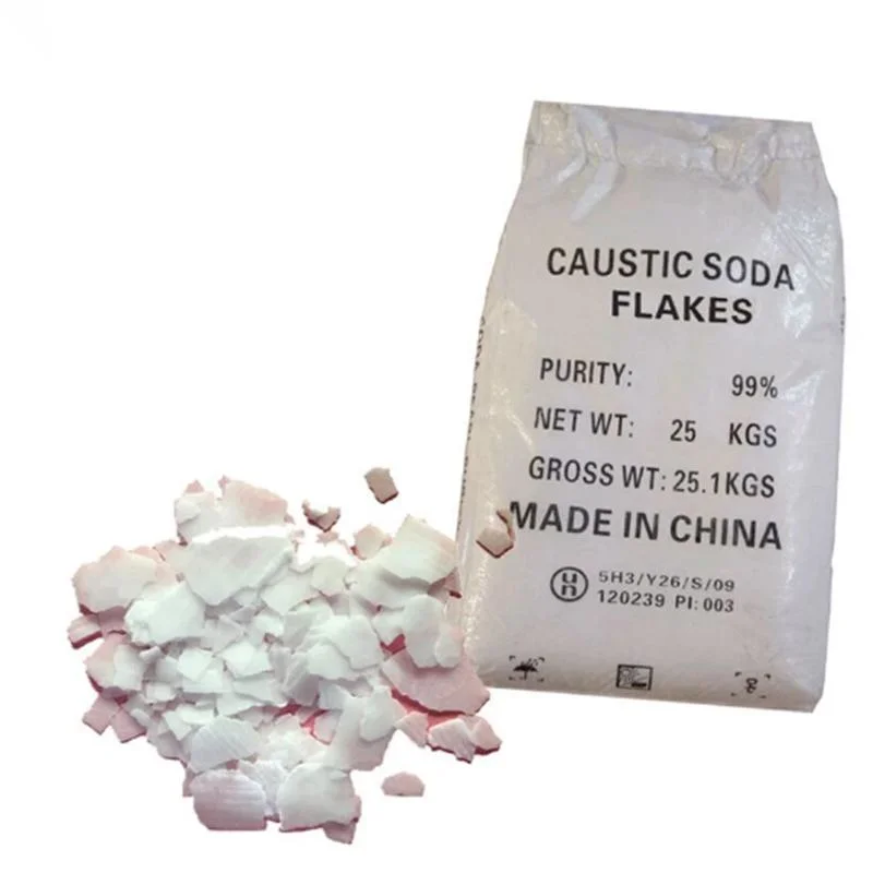 High Purity كاك صودا Flake - 99 ٪ هيدروكسيد الصوديوم NaOH لعلاج الماء