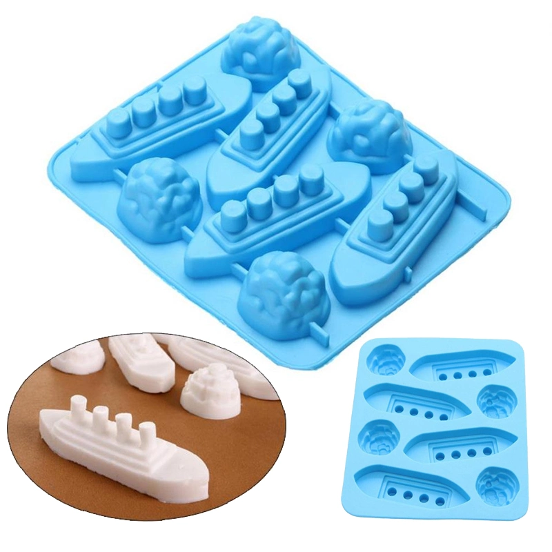 High Quality Custom Titanic Iceberg Shaped Silicone Mold for Chocolate Candy Ice Cube Trays