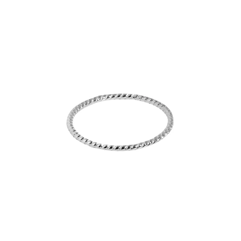 Coréen Accessoires bijoux simples bagues S925 Sterling argent bague mince