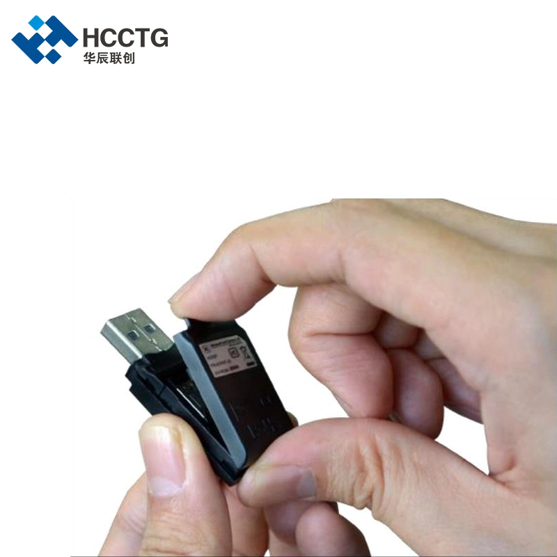 Hcctg PC/SC USB de velocidad completa CE RoHS Contacto Smart Card Reader ACR39T-A5