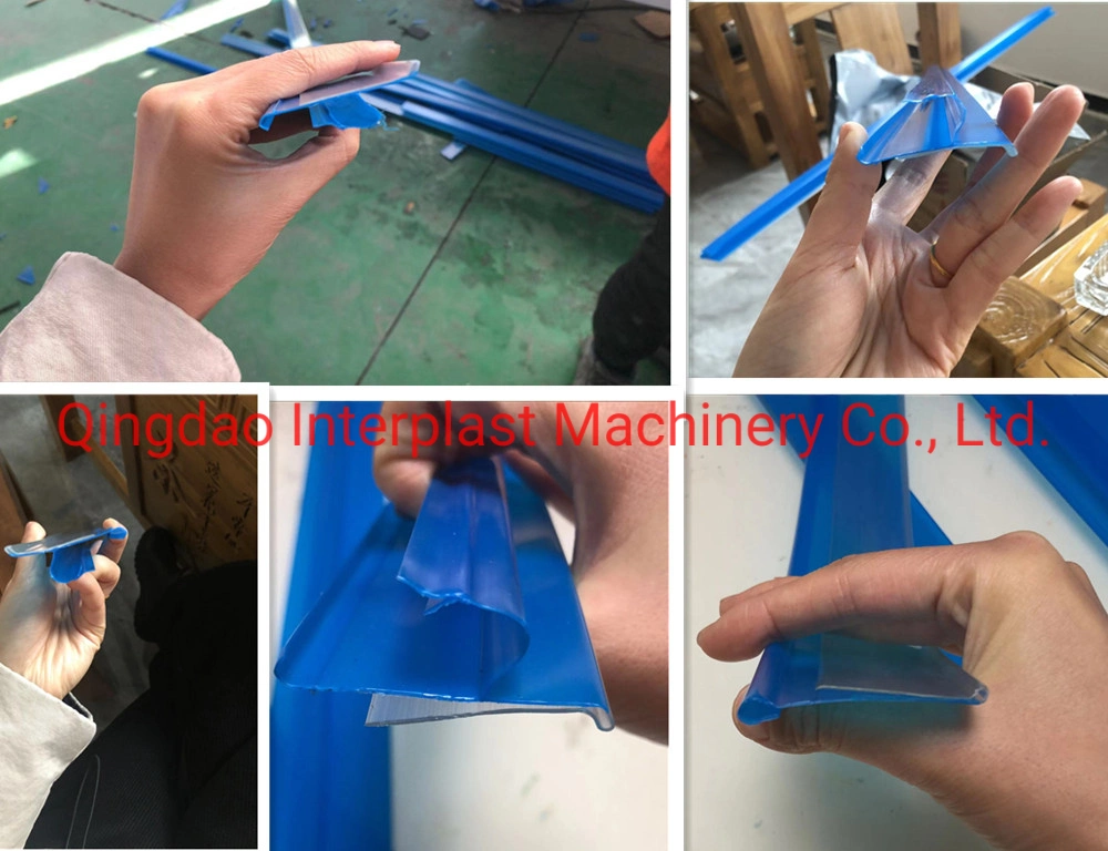 PVC Perfil plástico Extrusión máquina / línea de producción con extrusionadora de un solo husillo