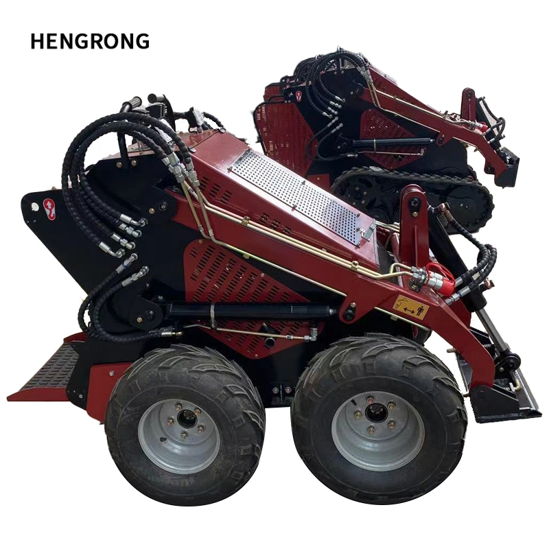 Hydraulic System Rated Load 400 Kg Wholesale/Supplier Mini Skid Steer Loader with Auger for Farm Equipment