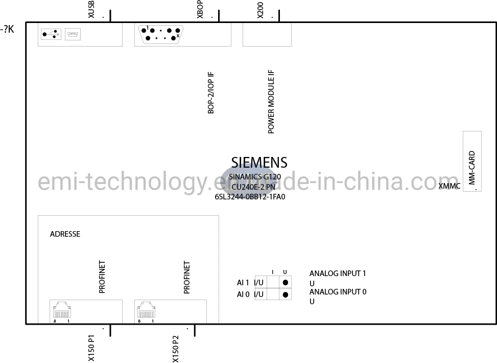 Nueva Siemens 6SL3244-0bb12-1fa0 Sinamics G120 Control con productos electrónicos industriales