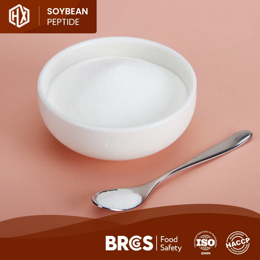 Haoxiang OEM Custom Water Soluble Hydrolyzed High Purity Water Soluble Small Molecule Soy Protein Peptide Soybean Peptides Powder with Low Molecular Weight