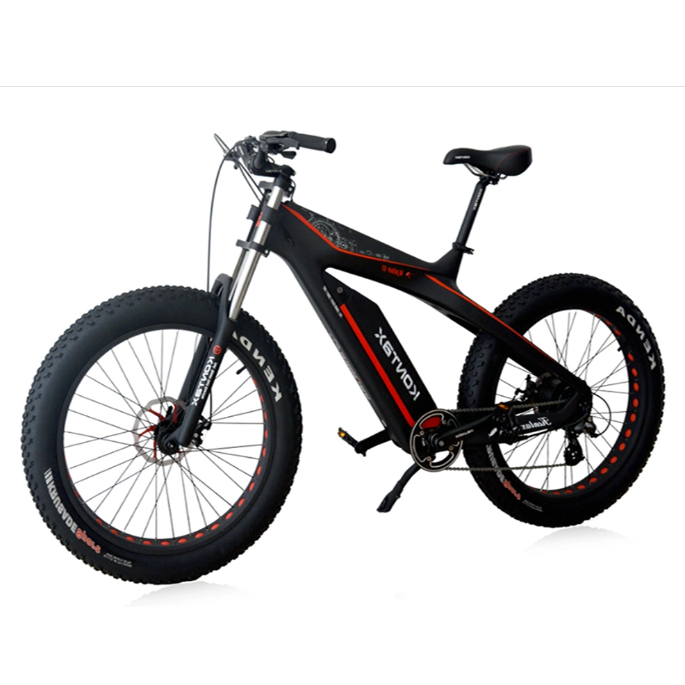China Kontax Fabrik Großhandel/Lieferant Carbon Fiber 48V 750W 1000W E-Fahrrad E-Bike Elektro-Bike Schnee Fett Reifen eBike