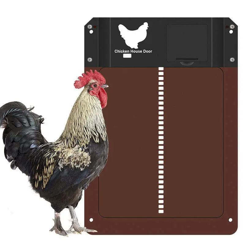 Batterie Wasserdicht Kunststoff Licht Sensing Gesteuert Automatische Chicken Coop Tür Öffner