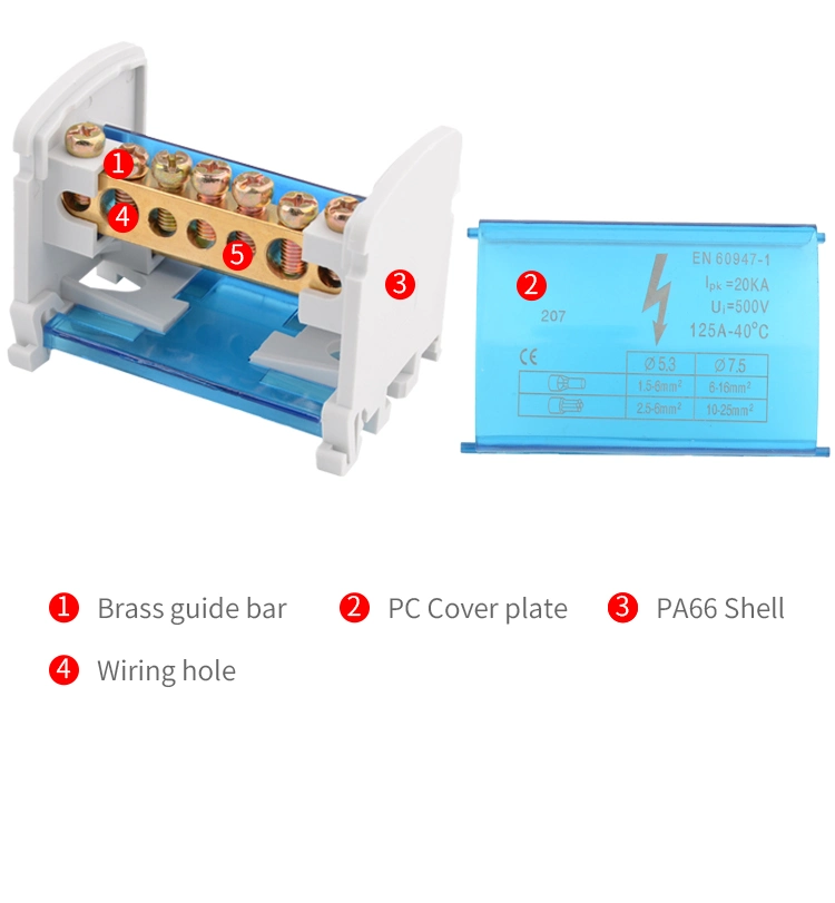 Jinh 207 Electrical Wire Connector Box PA Powerdistributors Blocks Cable Box