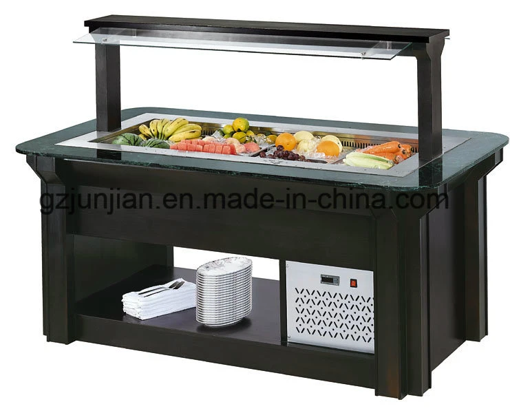 Marble Island Type Salad Bar Buffet for restaurant