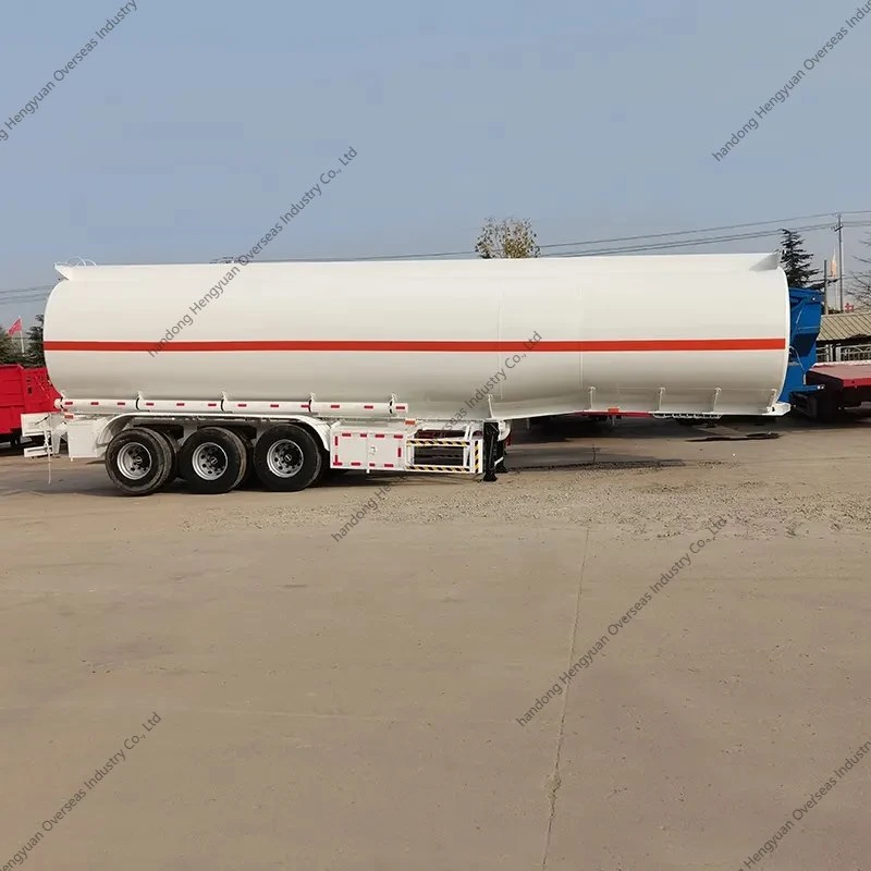 زيت سائلة طارد من الفولاذ المقاوم للصدأ Tanker 3 محاور 45000L ماء أسعار مقطورة الصهريج