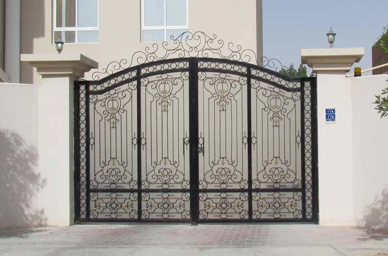 Decorative Power Coated Metal Garden Gate