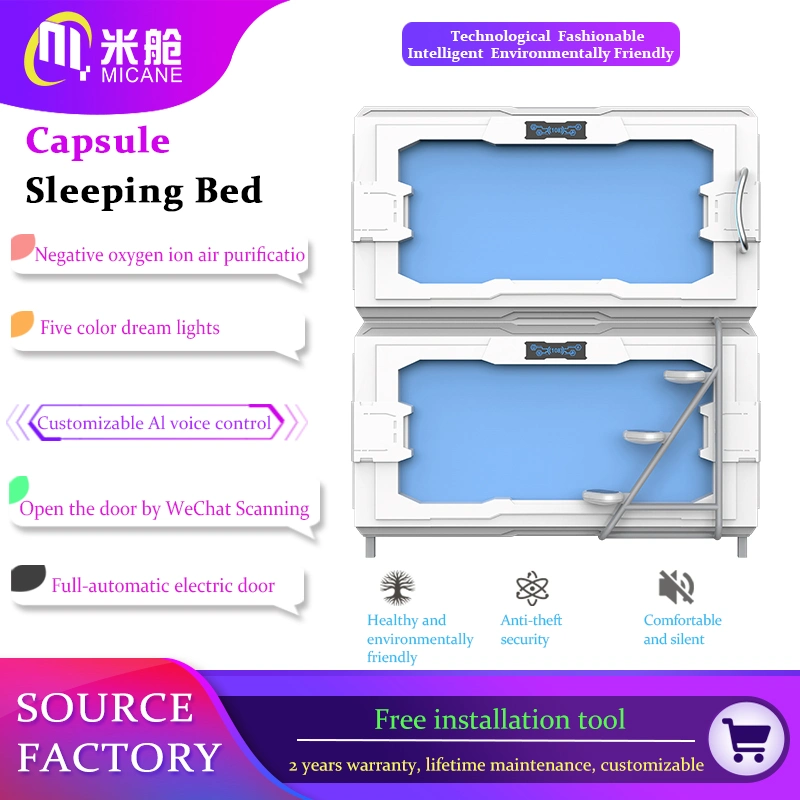 Hot sale Single Double Sleeping Pods Capsule Bunk Bed Capsule Lit d'hôtel