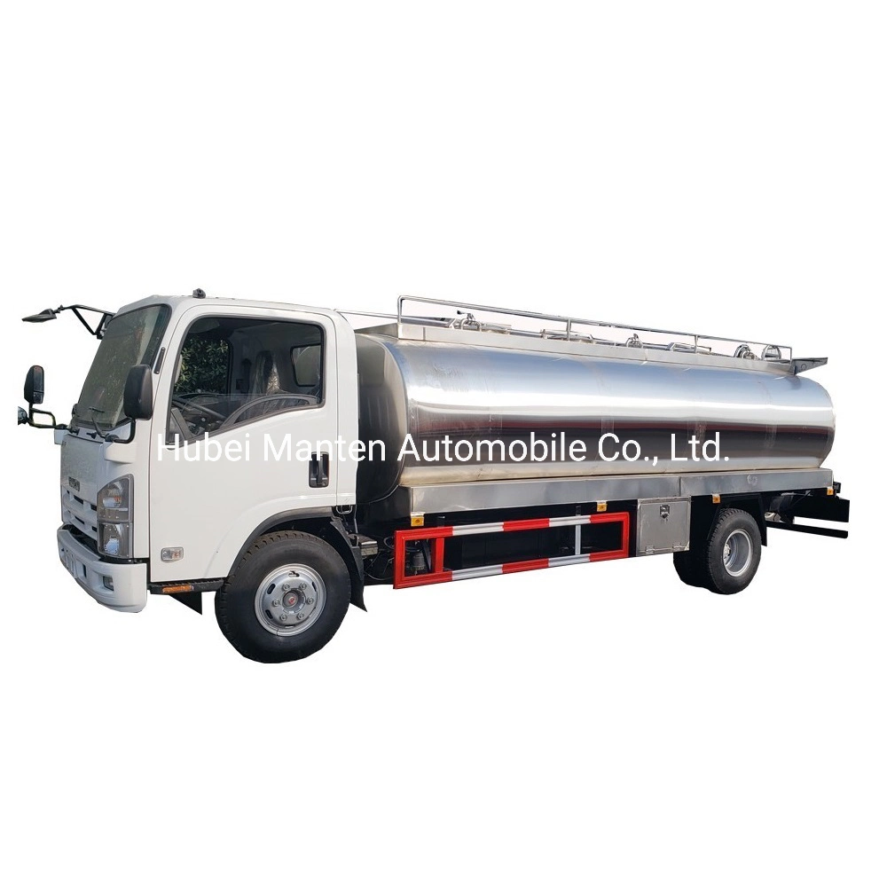 Isuzu 5000L de lait frais Tank Truck Transport du lait de brebis, le canard de sang, lait de coco