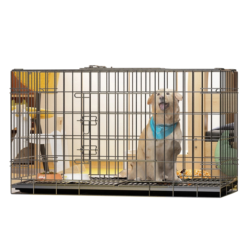 Mayorista/Proveedor robusto alambre de hierro Foldable Cheap Dog House Grande Mascotas Cages Kennels Cage Dog House Crate