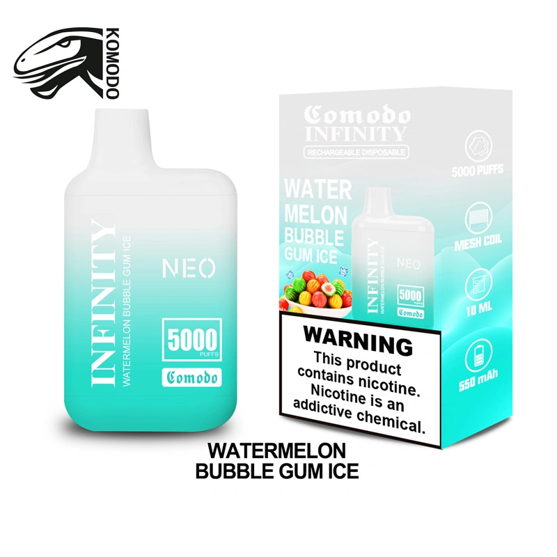 Komodo Infinity 5K Puffs Disposable/Chargeable Vape E-Garette for Wholesale/Supplier