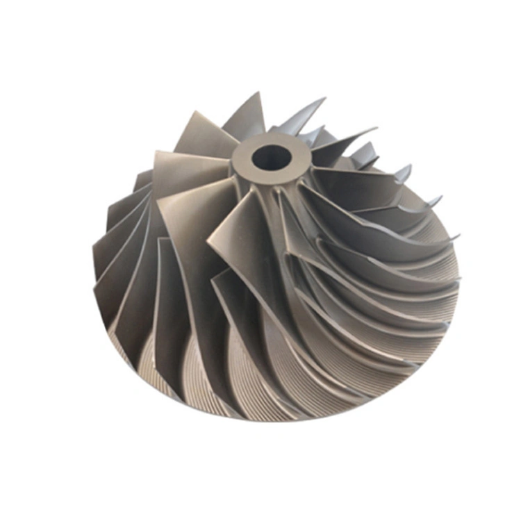 Customized Precision 5-Axis Turning Aluminum CNC Machining Parts Turbo Compressor Aluminum Impeller Parts