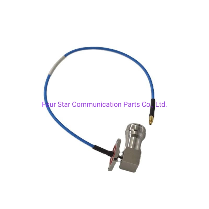 Câble coaxial RF semi-flexible 086" étanche 4.3/10 femelle Connecteurs mâles MMCX à embase carrée à angle droit de 25,4 mm