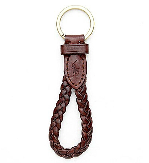 Newest Retro Braided Leather Keychain