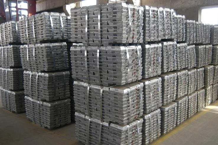 99.995% Zinc Ingot China Customized Package Zinc Ingot Production Silver White