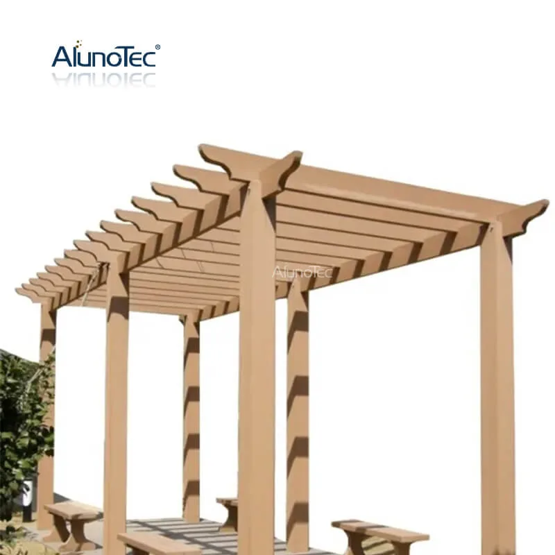 Global Agent Sloping Roof Sun Louvre Pergola Wooden Pergolas Gazebo