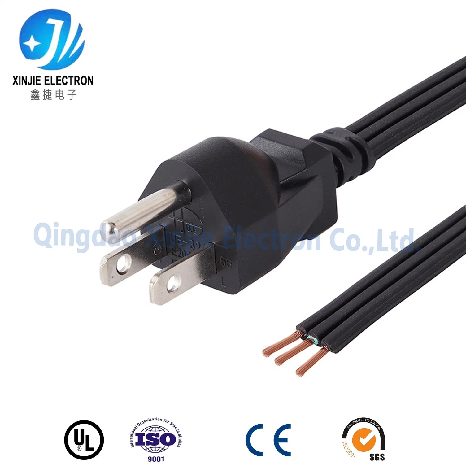 UL Certificate Electrical AC 1.5m Power Cord with USA Plug