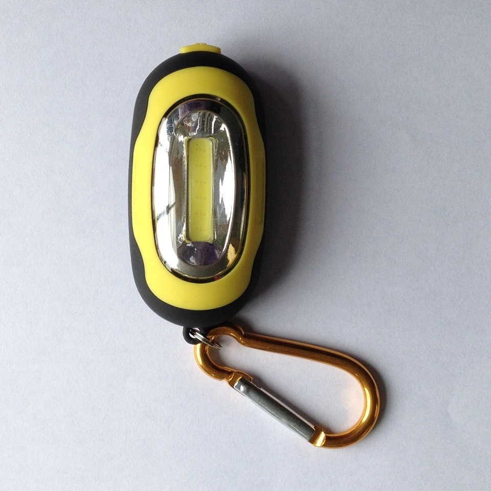 Keychain Flashlight with Hook Magnetic LED COB Work Light