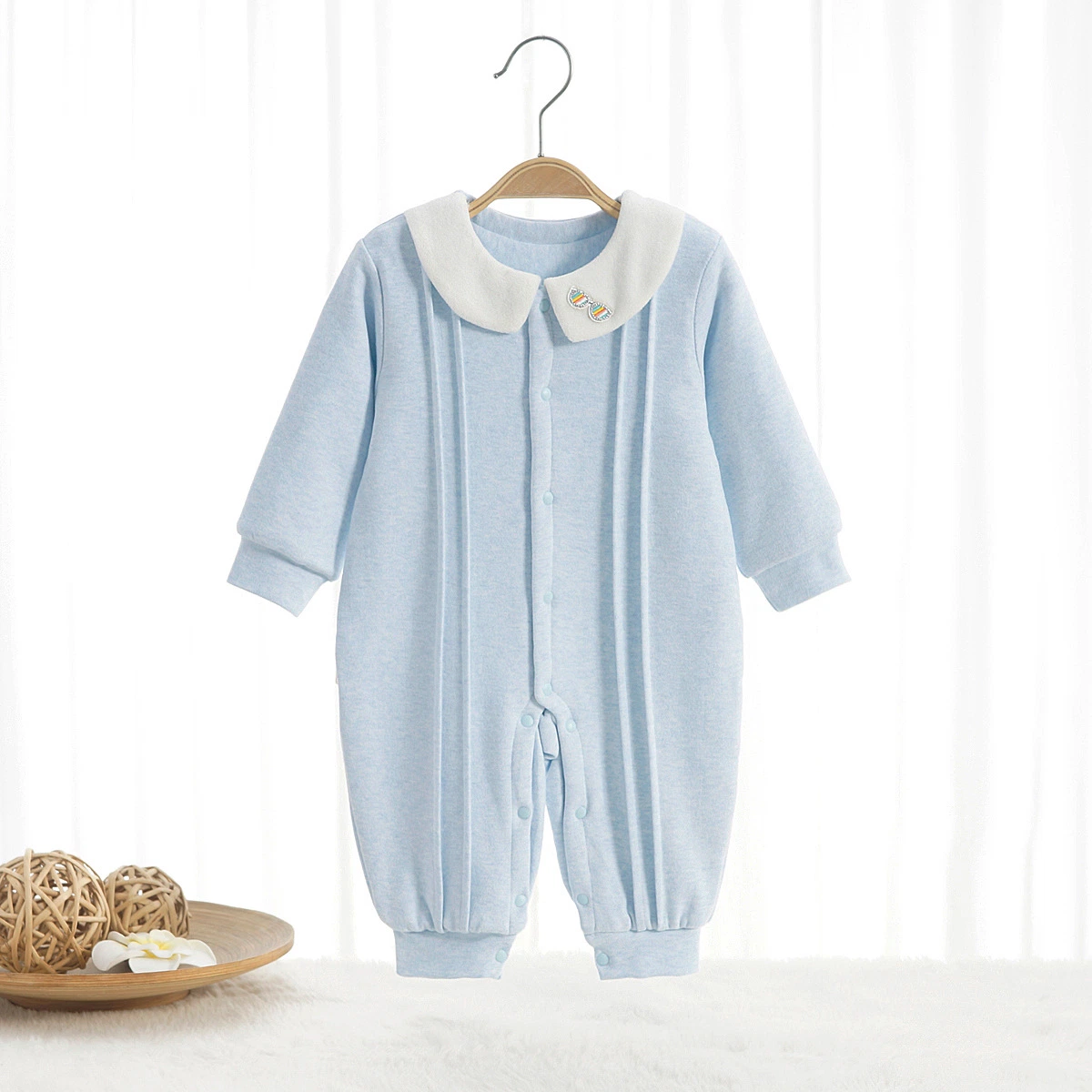 Infant Jumpsuit Baby Organic Cotton Romper Newborn Sleepwear Esg18095