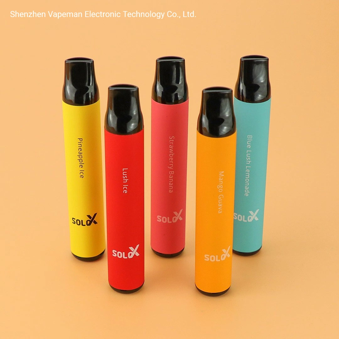 Australia desechables Popular Vape Solo X 1500 inhalaciones de Vape Rendimiento de alta calidad/alto costo de pluma de Vapeman Factory