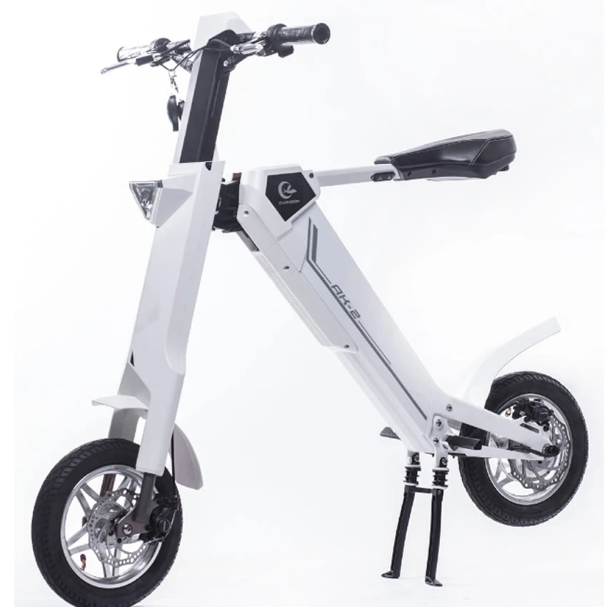 Ce 250W Automatic Folding Ebike, 12" 2-Wheeled Electric Folding Bike