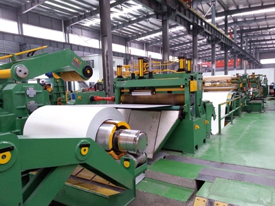 CNC Stainless Steel / Cr / Hr Silicon Steel Coil Slitting Machine / Line 3X1600 with CE Certificate 1 Year Warranty