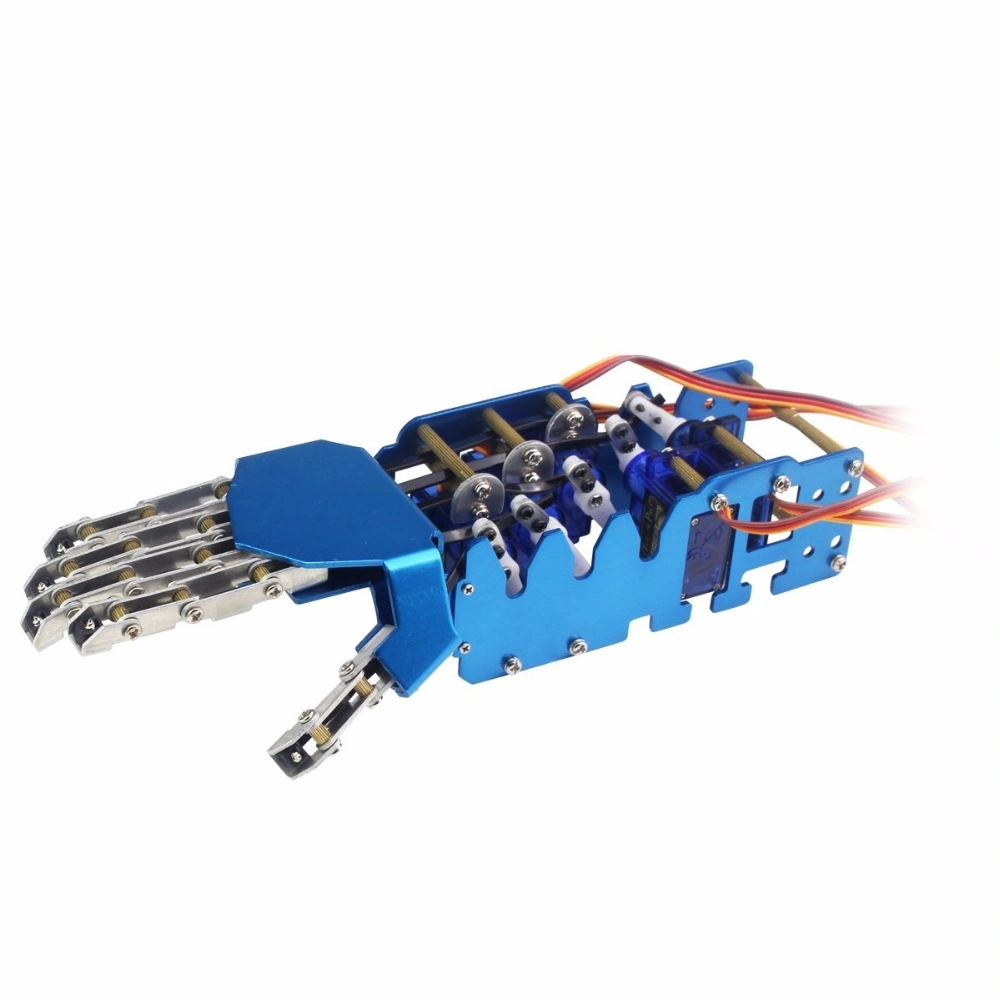 Nouveau produit 5 DOF incluent Servos robot métal main humanoid Kits de bras de préhension à cinq doigts pour kits Arduino