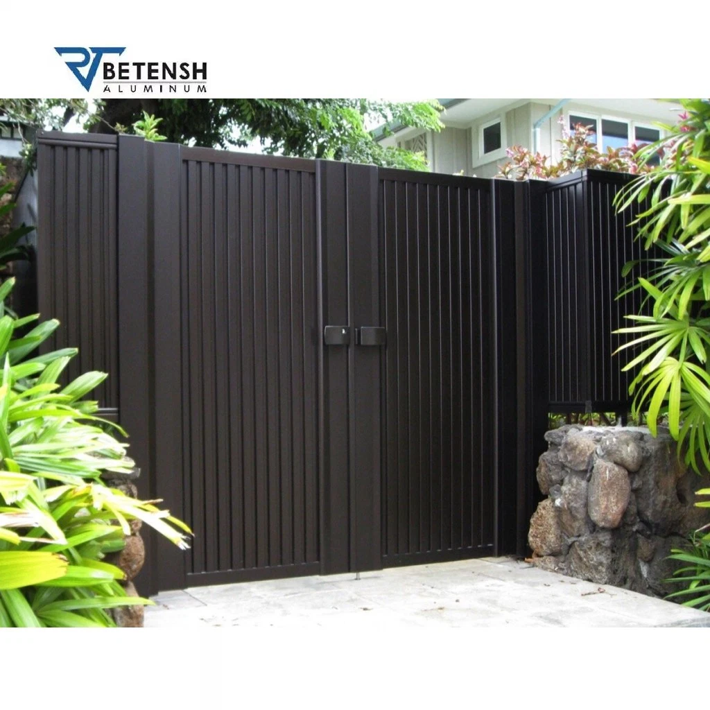 Double Swing Slat Panels Can Be Customized High quality/High cost performance  Cheap Price Aluminum Walkway Gate for Home