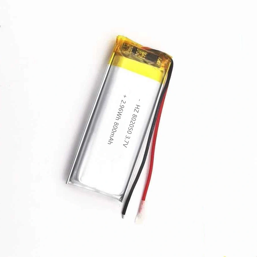 Factory Lipo 3.7V 800mAh Rechargeable Lipo Battery 802050 for Smartwatch