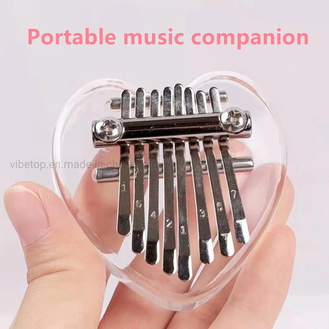 Thumb Piano 8-Tone Mini Kalimba Crystal