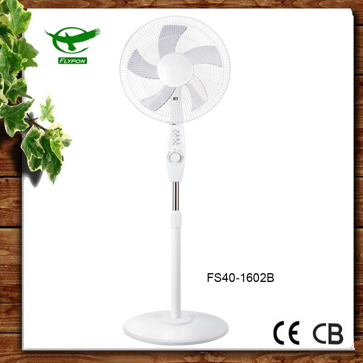 Ventilateur sur pied noir avec support de ventilateur électrique à distance