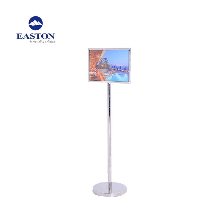 Hotel Golden Stainless Steel Sign Stand