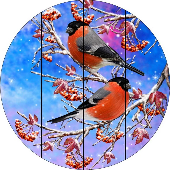 Factory Wholesale/Supplier Robin Bird Wood Wall Sign Art Craft Hanging Decoration