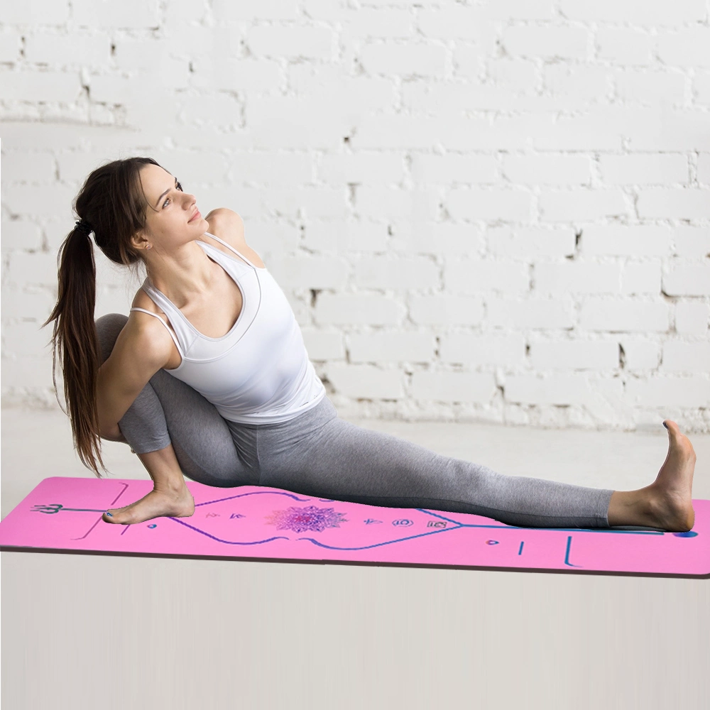Diseño completo de alta calidad Premium Digital personalizada impresa Deportes Gimnasio Fitness Pilates entrenamiento equipos Eco friendly el Caucho Natural PU Estera Del Yoga Yoga mat