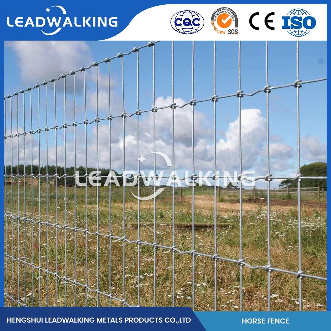 Leadwalking 60X330 Field Fence Sample Available Decorative Cattle Panel Fencing Factory China Novel Structure Horse White PVC Fence Mesh