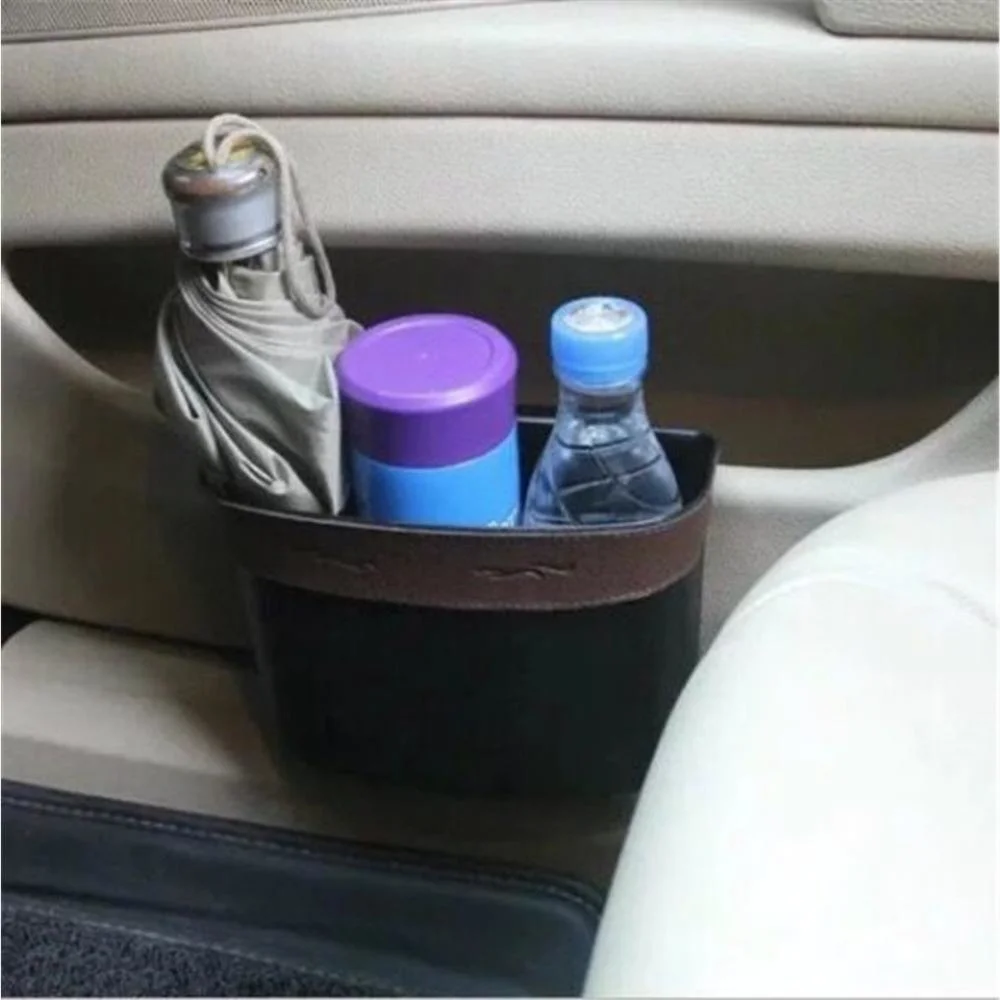 Trash Can Seat Back Car Trash Bin Can Automotive Interior Accessories Door Wyz20452