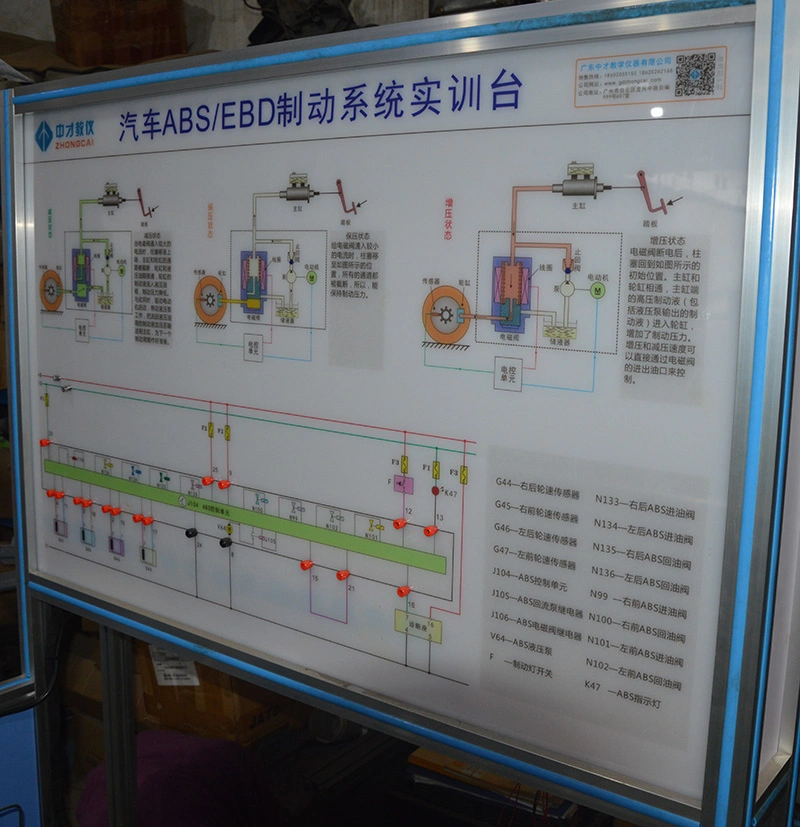 Automobile ABS Ebd Braking System Training Platform Automotive Training Equipment