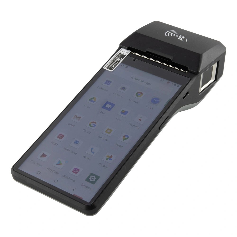 Tragbares kontaktloses Kartenlesegerät Smart Android 10,0 POS-System mit Thermodrucker für Take Out Order Z300