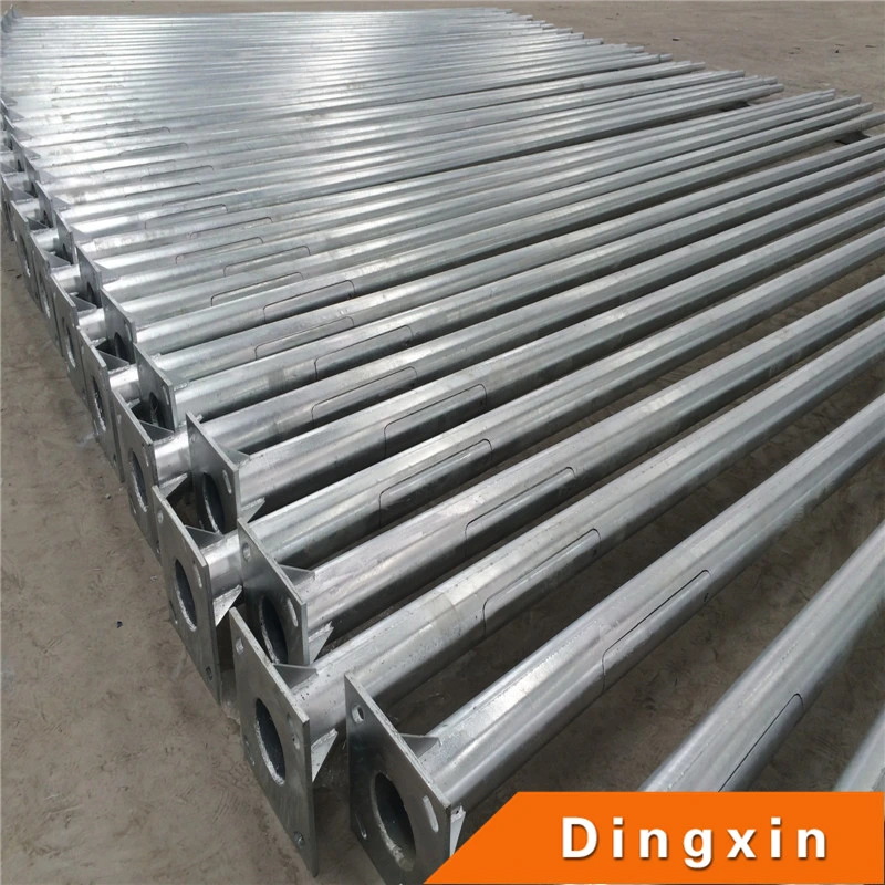 Q355 Q235B Hot Deep galvanized Round e Conical Steel Street Poste de iluminação