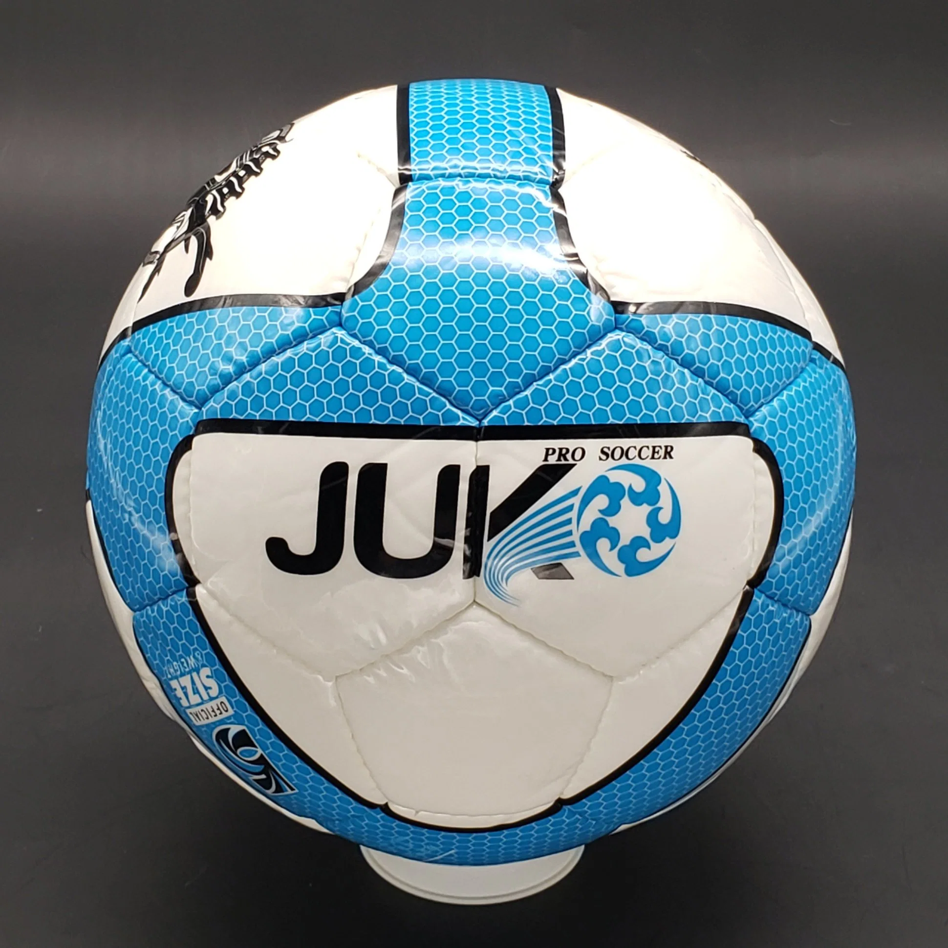 Bewe High quality/High cost performance Colorful PU Hand Sewing Soccer Ball for Match