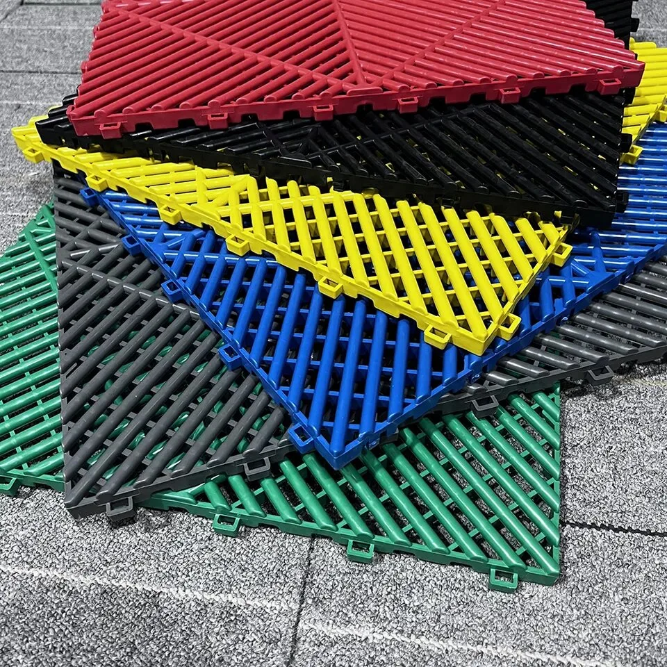 Toda a fábrica venda de PP chiadeira Anti Slip grelhas de plástico Tapete do carro do Piso da Grade