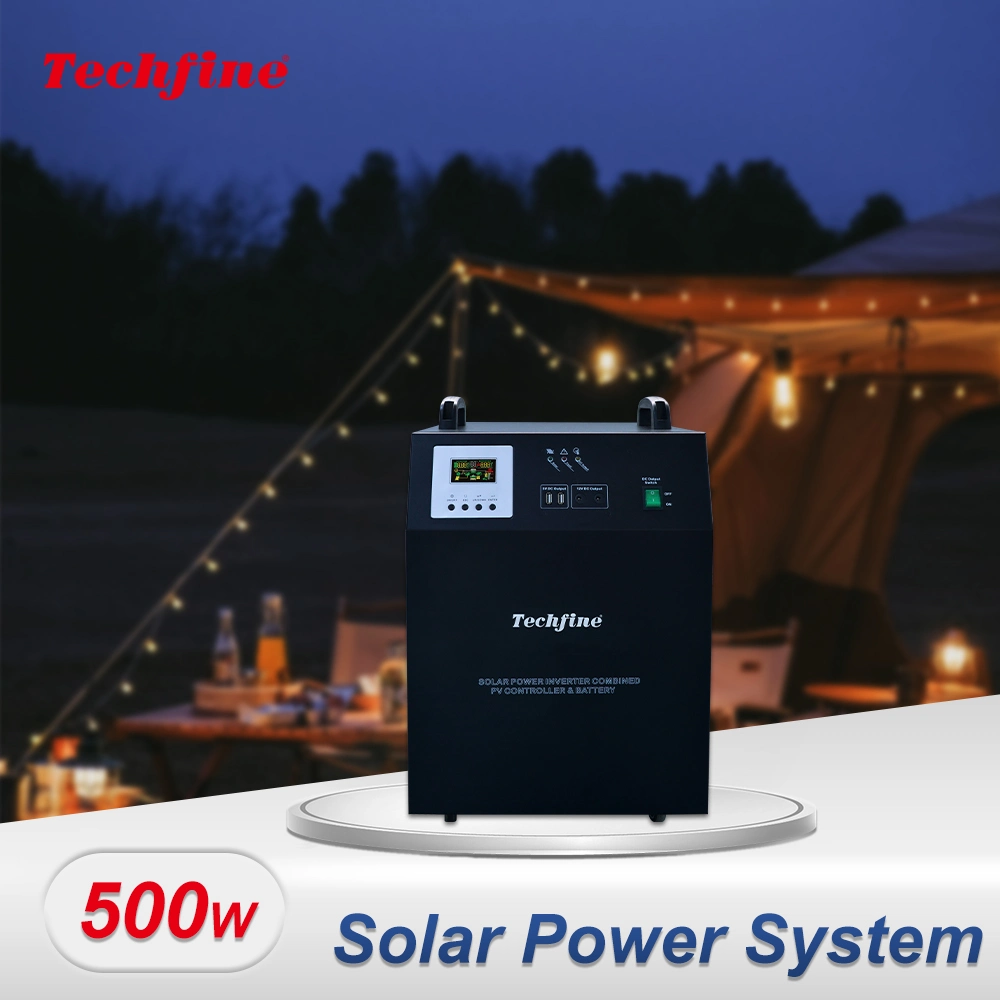 Générateur d'énergie solaire Kits de panneaux solaires portables Système d'énergie solaire hors réseau de 1500W.